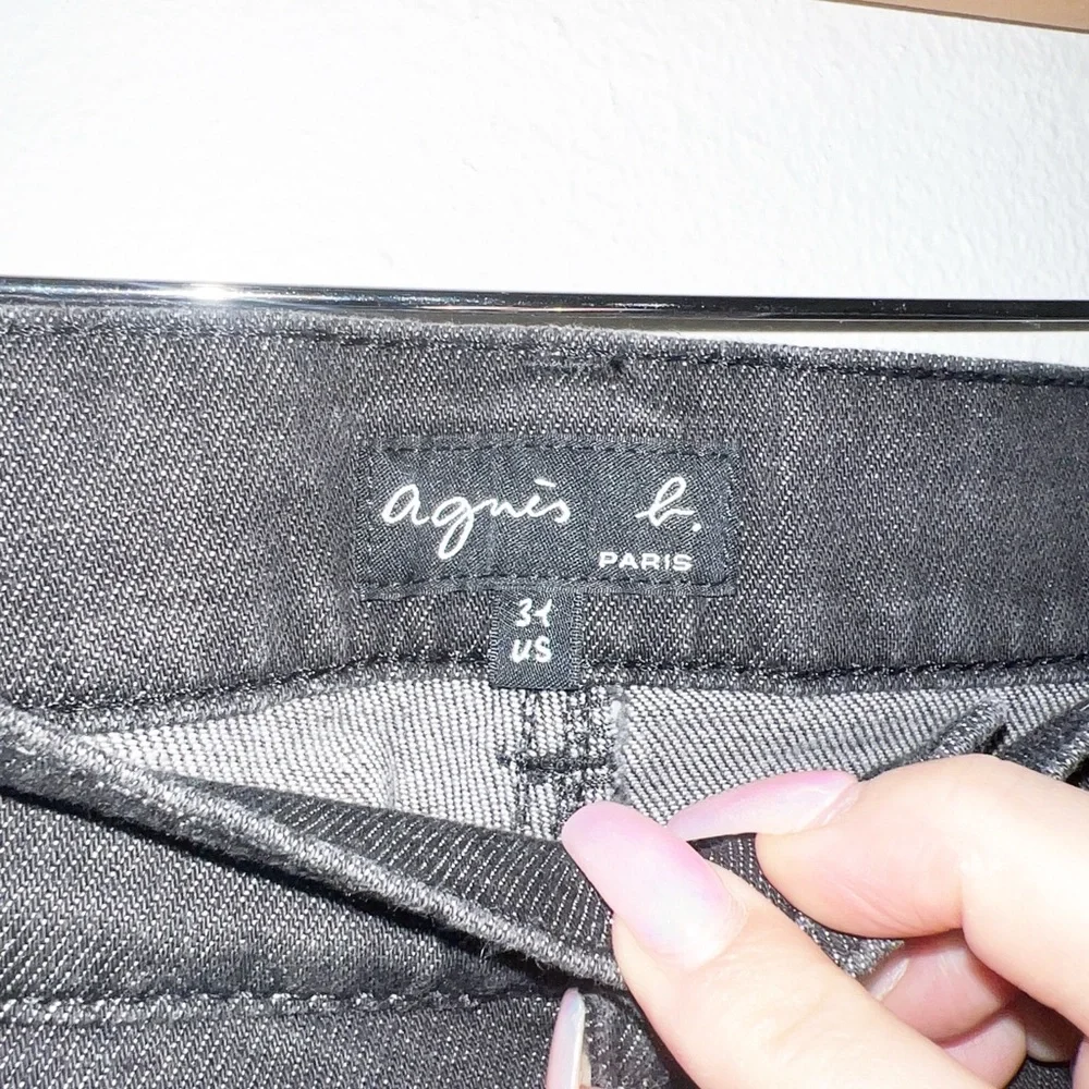 Agnes b. Paris black Straight-Leg relaxed dark wash Jeans